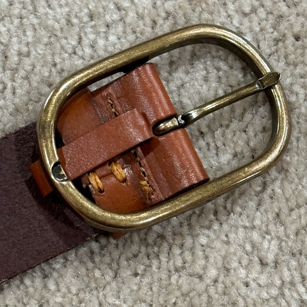 Anthropogie Mens Leather Oval Belt - Picture 7 of 10